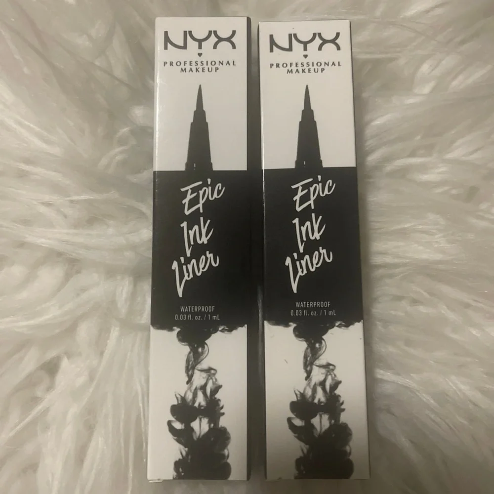 NYX Black Liquid Liner - Waterproof and Vegan Bundle